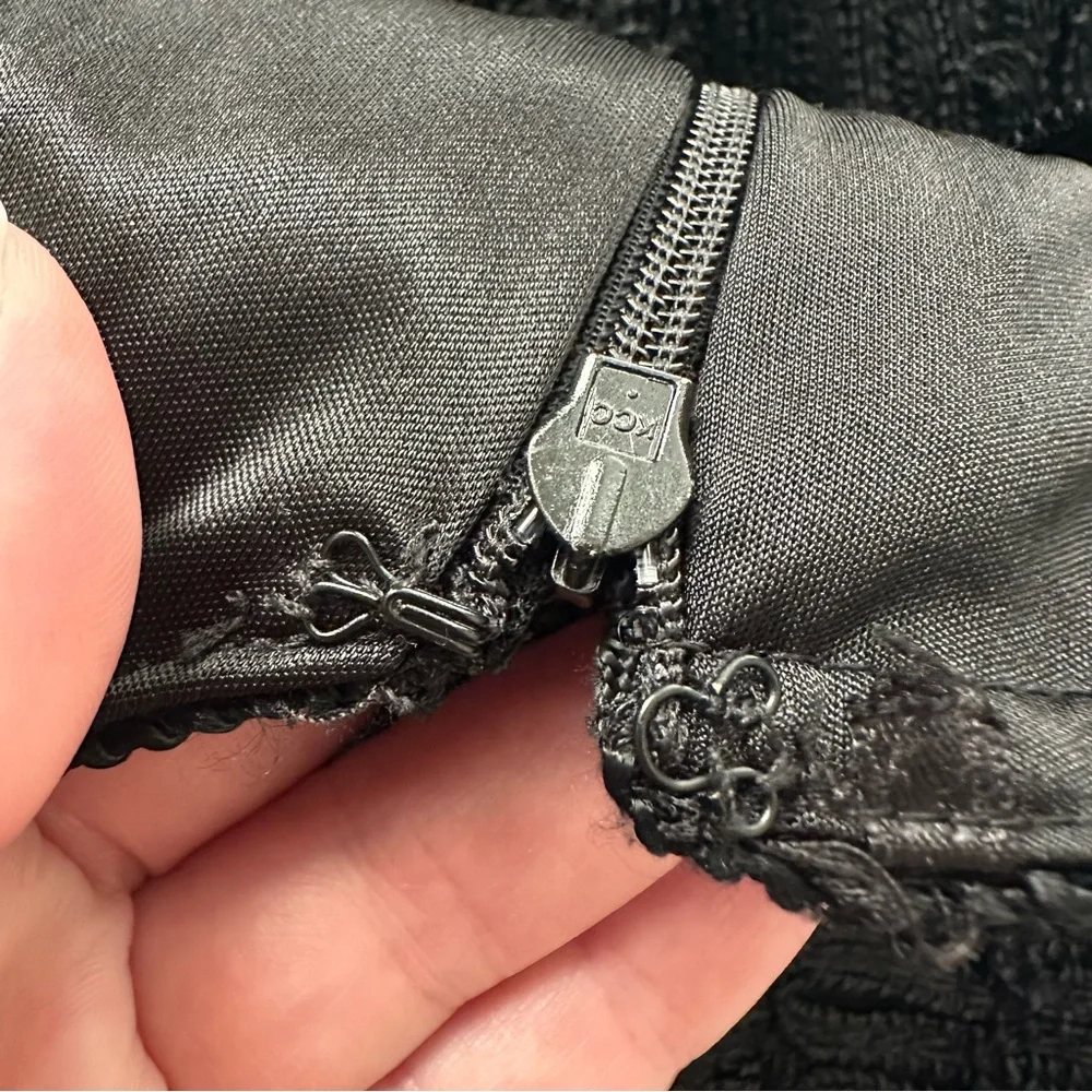 Sue Wong Vintage Black Crochet Halter Dress - Picture 11 of 15